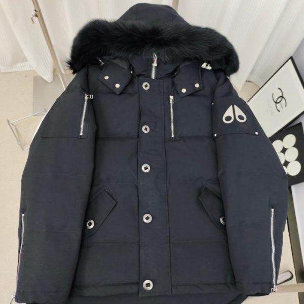 designer,replica,clothing,fake,1:1,lv,luxury,high quality Authentic Silver Scissors 06 Men’s Down Jacket [Optional Fur Collar, Black or White] Moose Knuckles Silver Small Scissors (WF981)