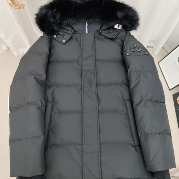 designer,replica,clothing,fake,1:1,lv,luxury,high quality Authentic Moose Knuckles W CLOUD 3Q SH Solid Color Removable Hood Zipper Down Jacket (Women’s (USEFR)) [Optional Fur Collar (Black or White)]