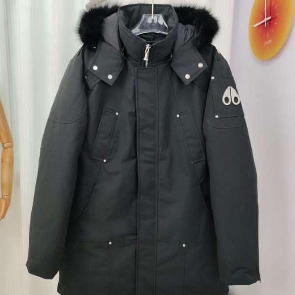designer,replica,clothing,fake,1:1,lv,luxury,high quality Genuine Silver Scissors Men’s Long Down Jacket with Optional Black or White Fur Collar (RVDN0)