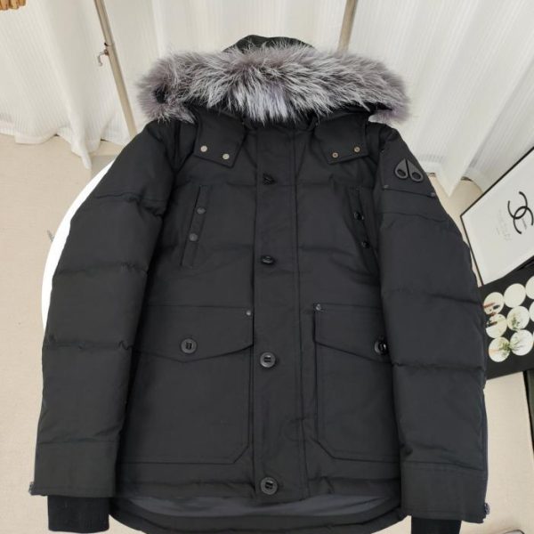 designer,replica,clothing,fake,1:1,lv,luxury,high quality Authentic Moose Knuckles Anguille Midi Down Jacket (TQ2SR)