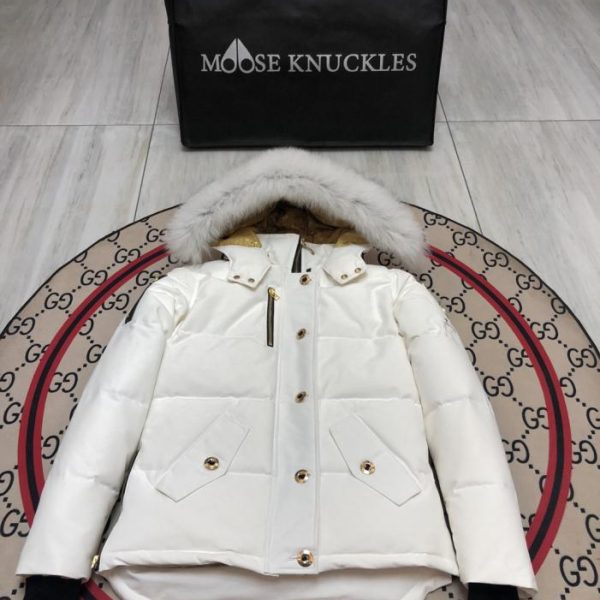 designer,replica,clothing,fake,1:1,lv,luxury,high quality Genuine Golden Scissors Women’s Short Down Jacket with Optional Fur Collar in Black and White (M0TJG)