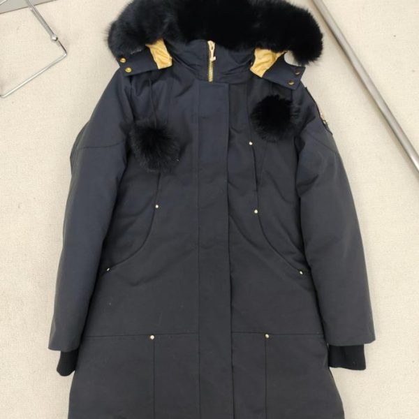 designer,replica,clothing,fake,1:1,lv,luxury,high quality Genuine Golden Scissors Women’s Long Down Jacket with Optional Black or White Fur Collar (OABZG)