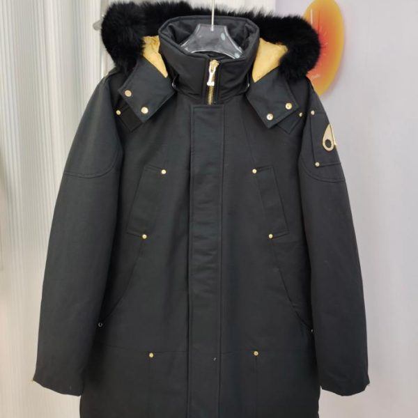 designer,replica,clothing,fake,1:1,lv,luxury,high quality Genuine Golden Scissors Men’s Long Down Jacket with Optional Black or White Fur Collar (23XKM)