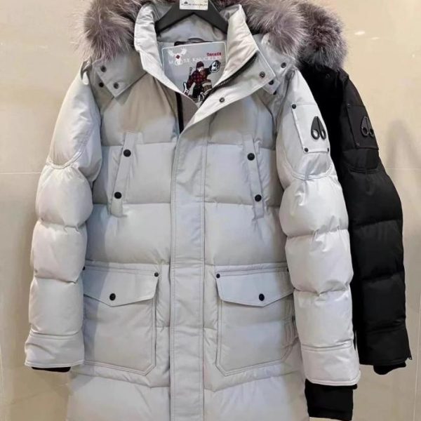 designer,replica,clothing,fake,1:1,lv,luxury,high quality Authentic Moose Knuckles Anguille Long Down Jacket (KV9R1)