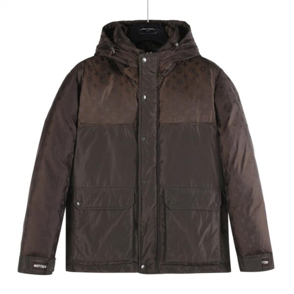 designer,replica,clothing,fake,1:1,lv,luxury,high quality LV goose down workwear double-stitched functional down jacket (3ZD3K)