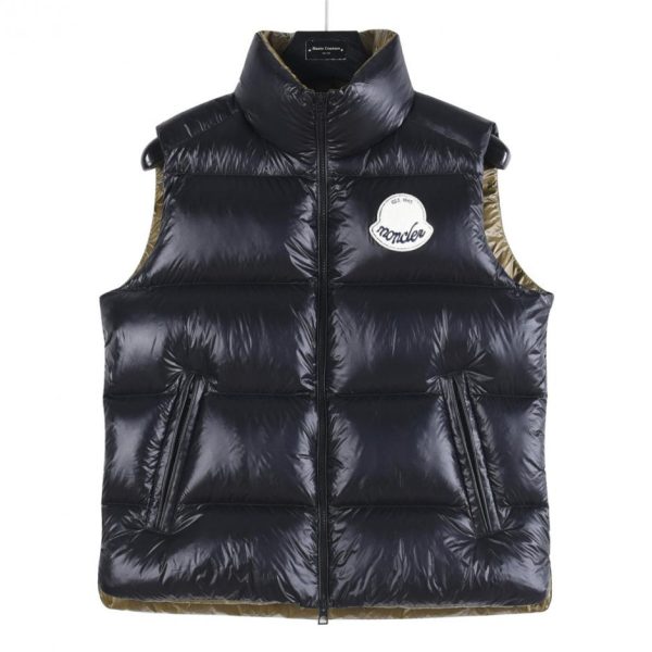 designer,replica,clothing,fake,1:1,lv,luxury,high quality Moncler Lipsi two-tone goose down vest down jacket with large logo (unisex style) (FBEE6)