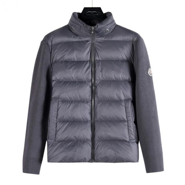 designer,replica,clothing,fake,1:1,lv,luxury,high quality Goose down Moncler Gardigan stand collar knitted down jacket (SF66W)