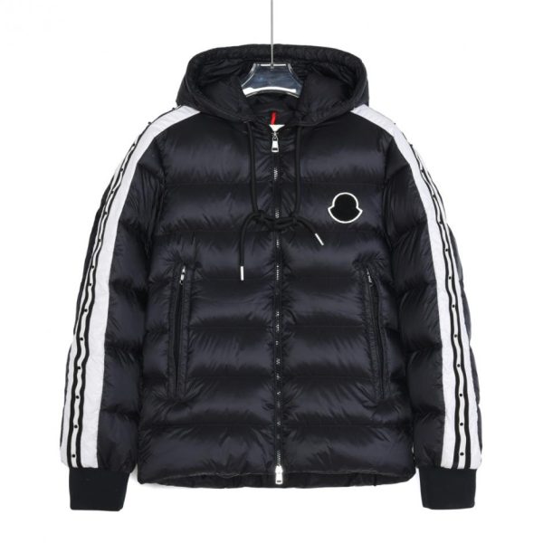 designer,replica,clothing,fake,1:1,lv,luxury,high quality Goose down Moncler Stellaire sleeves orange ribbon down jacket (2YHY0)