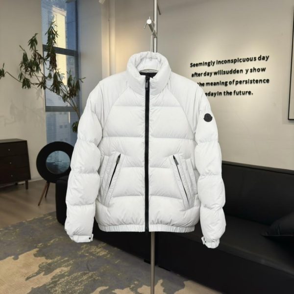 designer,replica,clothing,fake,1:1,lv,luxury,high quality Goose down Moncler stand collar double zip down jacket (7I9S2)