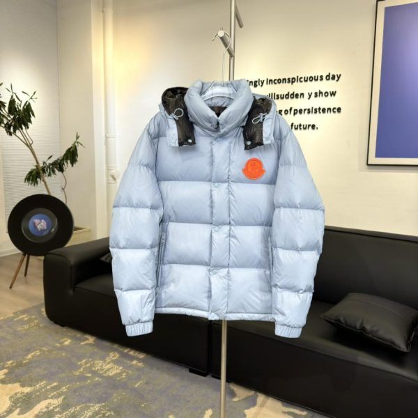 designer,replica,clothing,fake,1:1,lv,luxury,high quality Goose down Moncler Cyclone logo patch single-breasted down jacket (AZLFJ)