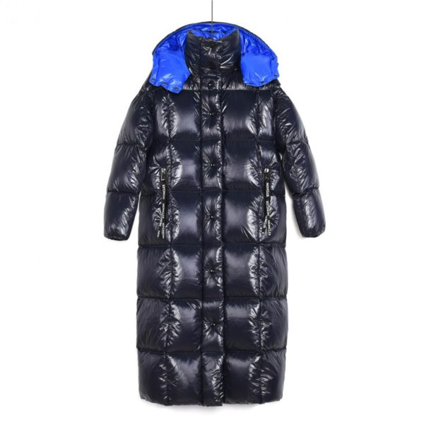 designer,replica,clothing,fake,1:1,lv,luxury,high quality Moncler Parnaiba blue goose down long down jacket (YT5BQ)