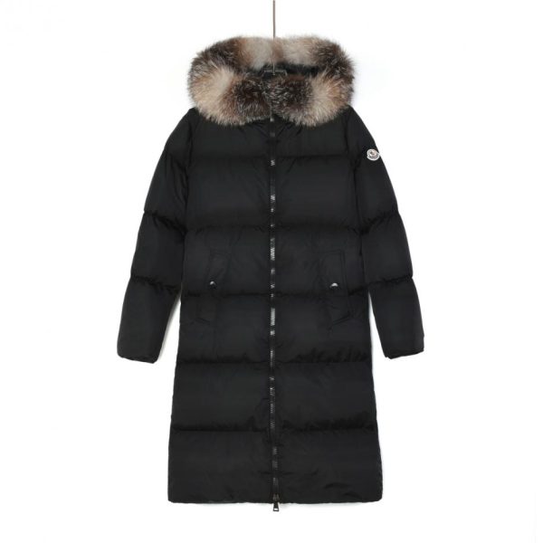 designer,replica,clothing,fake,1:1,lv,luxury,high quality Moncler Marrionnier fox fur matte long down jacket (822SA)