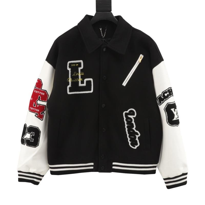 designer,replica,clothing,fake,1:1,lv,luxury,high quality LV flocked letter embroidery patchwork baseball jacket (AA3F) designer,replica,clothing,fake,1:1,lv,luxury,high quality LV flocked letter embroidery patchwork baseball jacket (AA3F)
