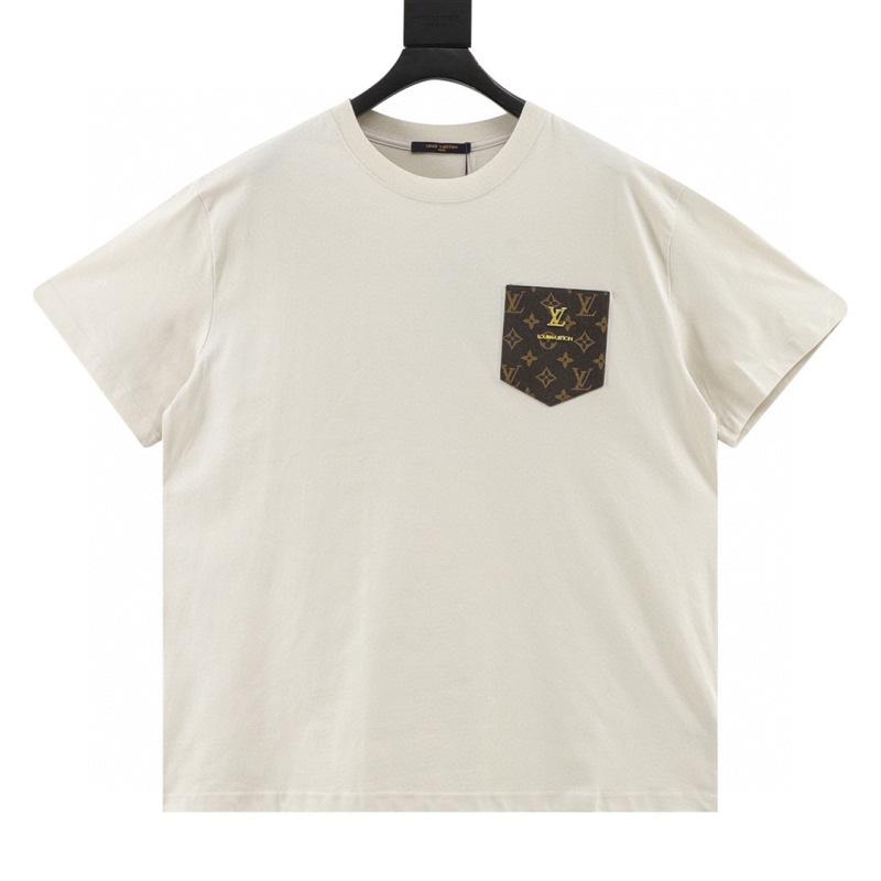 designer,replica,clothing,fake,1:1,lv,luxury,high quality LV monogram pocket leather label couple short-sleeved T-shirt (6CE3) designer,replica,clothing,fake,1:1,lv,luxury,high quality LV monogram pocket leather label couple short-sleeved T-shirt (6CE3)