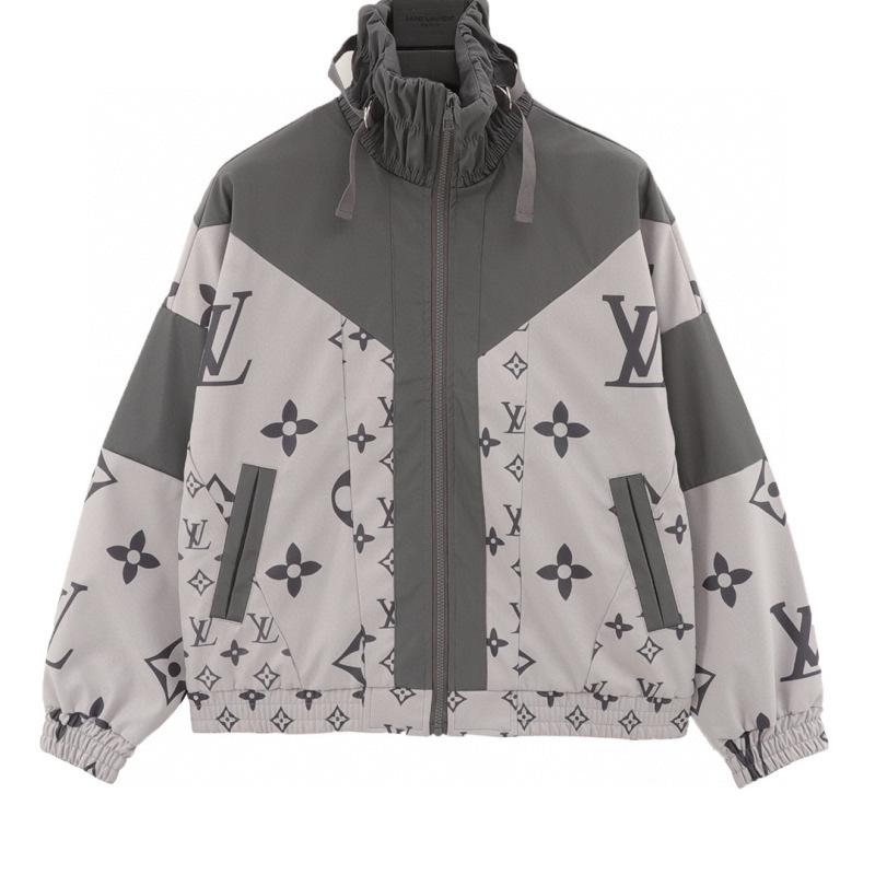 designer,replica,clothing,fake,1:1,lv,luxury,high quality LV monogram print trench coat with zip-up design (2A43) designer,replica,clothing,fake,1:1,lv,luxury,high quality LV monogram print trench coat with zip-up design (2A43)
