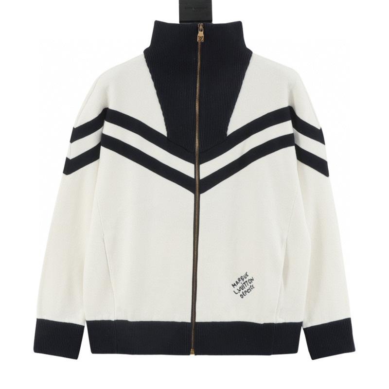 designer,replica,clothing,fake,1:1,lv,luxury,high quality LV striped letter embroidered stand collar knit zip-up sweater (FF6C) designer,replica,clothing,fake,1:1,lv,luxury,high quality LV striped letter embroidered stand collar knit zip-up sweater (FF6C)