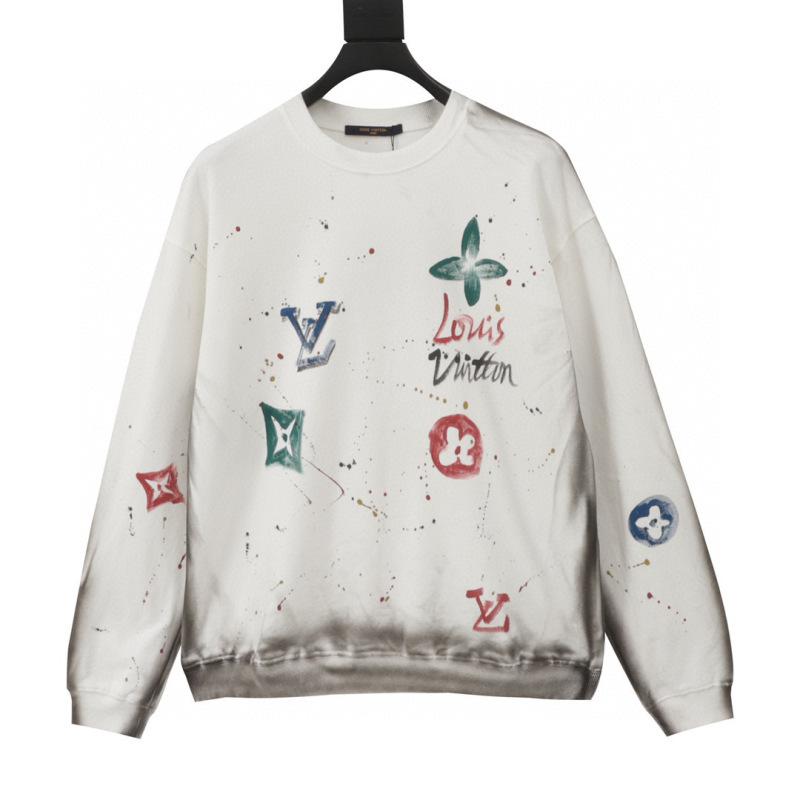 designer,replica,clothing,fake,1:1,lv,luxury,high quality LV distressed hand-painted crewneck sweatshirt (3B33) designer,replica,clothing,fake,1:1,lv,luxury,high quality LV distressed hand-painted crewneck sweatshirt (3B33)