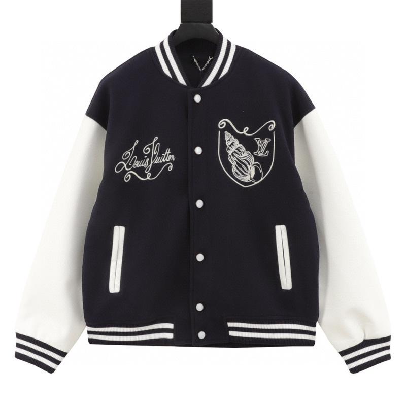 designer,replica,clothing,fake,1:1,lv,luxury,high quality Louis Vuitton baseball jacket with seashell embroidery (E57D) designer,replica,clothing,fake,1:1,lv,luxury,high quality Louis Vuitton baseball jacket with seashell embroidery (E57D)