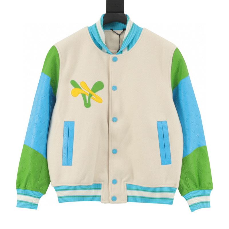 designer,replica,clothing,fake,1:1,lv,luxury,high quality LV duck-patterned terry cloth embroidered sleeves monogram baseball jacket (B398) designer,replica,clothing,fake,1:1,lv,luxury,high quality LV duck-patterned terry cloth embroidered sleeves monogram baseball jacket (B398)
