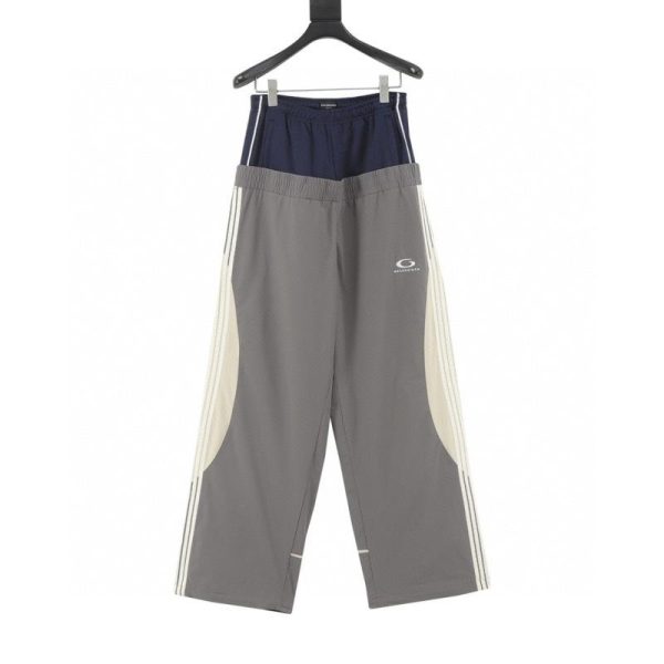 designer,replica,clothing,fake,1:1,lv,luxury,high quality Balenciaga Double Waist Five-Stripe Side Track Pants (7CEF)