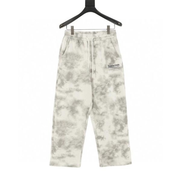 designer,replica,clothing,fake,1:1,lv,luxury,high quality Balenciaga Embroidered Cola Mud-Dyed Washed Trousers (BA5F)