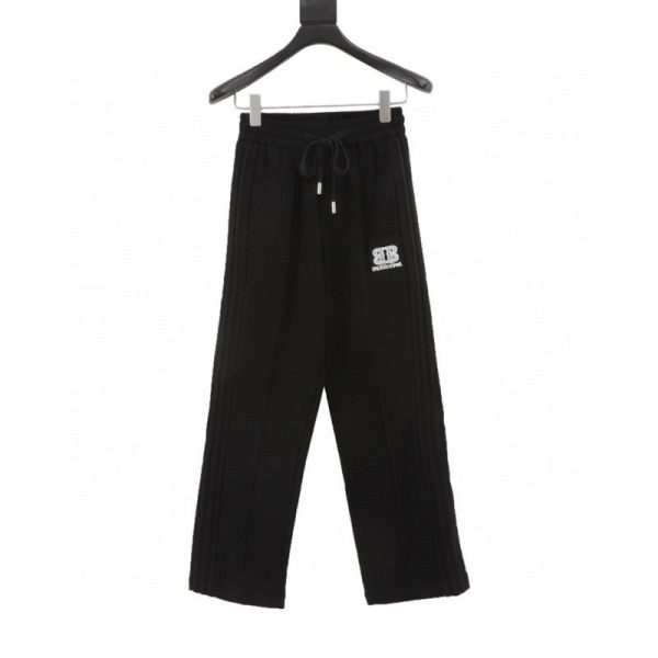 designer,replica,clothing,fake,1:1,lv,luxury,high quality Balenciaga Double B Print Wide-Leg Trousers (35cc)