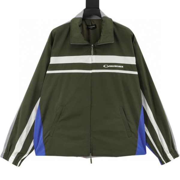 designer,replica,clothing,fake,1:1,lv,luxury,high quality Balenciaga two-tone patchwork trench coat with embroidered lettering (C0A0)
