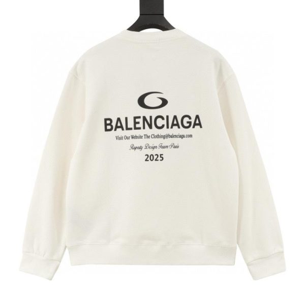 designer,replica,clothing,fake,1:1,lv,luxury,high quality Balenciaga circular print crewneck sweatshirt (17E6)
