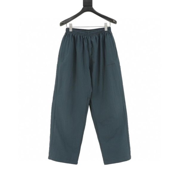 designer,replica,clothing,fake,1:1,lv,luxury,high quality Balenciaga dark green letter print trousers (65E1)