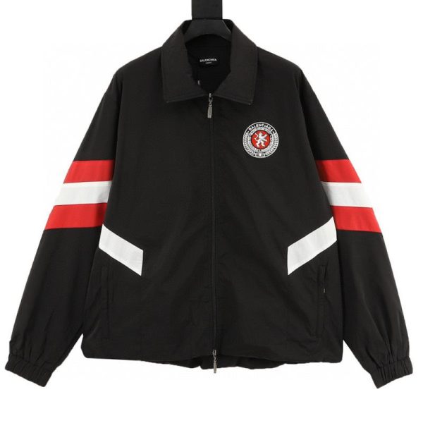 designer,replica,clothing,fake,1:1,lv,luxury,high quality Balenciaga patchwork logo jacket (E593)