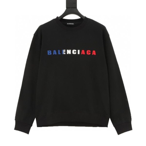 designer,replica,clothing,fake,1:1,lv,luxury,high quality Balenciaga Color Block Letter Crew Neck Guard (A3B4)