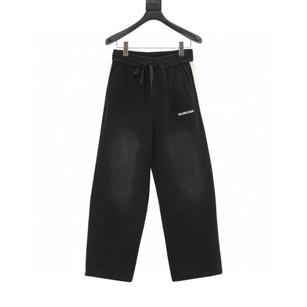 designer,replica,clothing,fake,1:1,lv,luxury,high quality Balenciaga washed letter print webbing trousers (EEB3)