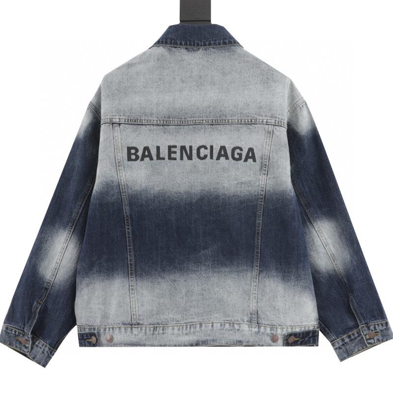 designer,replica,clothing,fake,1:1,lv,luxury,high quality Balenciaga gradient denim jacket with embroidered lettering on the back (A04D) designer,replica,clothing,fake,1:1,lv,luxury,high quality Balenciaga gradient denim jacket with embroidered lettering on the back (A04D)