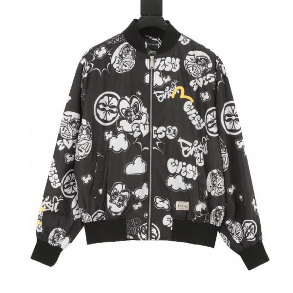 designer,replica,clothing,fake,1:1,lv,luxury,high quality EVISU Spring/Autumn Floral Daruma Lightweight Jacket (84C4)