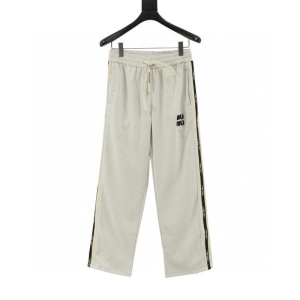 designer,replica,clothing,fake,1:1,lv,luxury,high quality MIUMIU Letter Webbing Pants (0091)