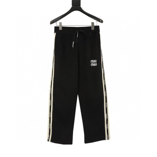 designer,replica,clothing,fake,1:1,lv,luxury,high quality MIUMIU Letter Webbing Pants (3567)
