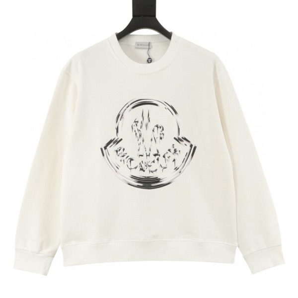 designer,replica,clothing,fake,1:1,lv,luxury,high quality Moncler graffiti logo crewneck sweatshirt (48FE)