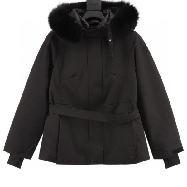 designer,replica,clothing,fake,1:1,lv,luxury,high quality Moncler Fall/Winter Bauges Shawl-Style Hooded Down Jacket with Fox Fur Collar (EBA9)