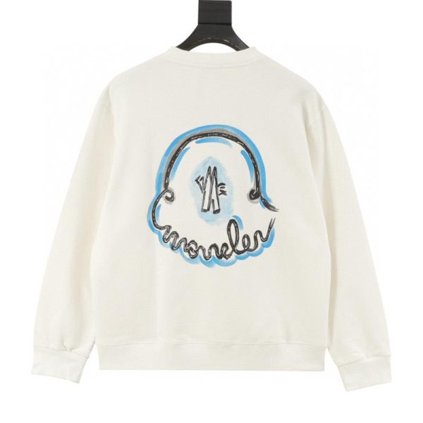 designer,replica,clothing,fake,1:1,lv,luxury,high quality Moncler Crew Neck Sweatshirt with Lettering on the Neckline (8813)
