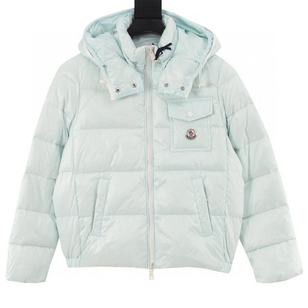 designer,replica,clothing,fake,1:1,lv,luxury,high quality Moncler Andro Collection Short Logo Hooded Long-Sleeved Down Jacket, Women’s (AB93)
