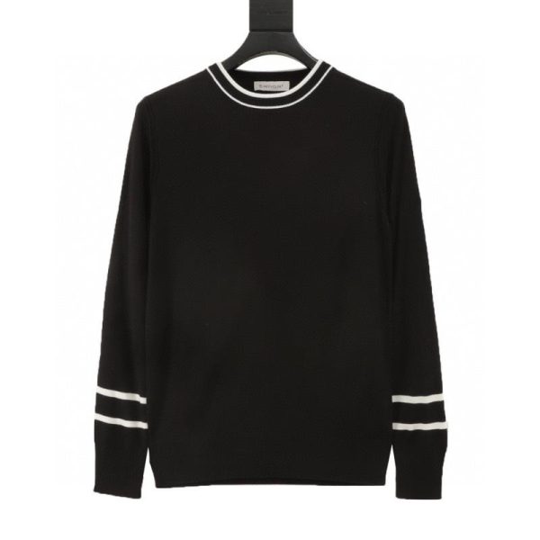 designer,replica,clothing,fake,1:1,lv,luxury,high quality Moncler striped silk knit sweater with sleeves (6558)