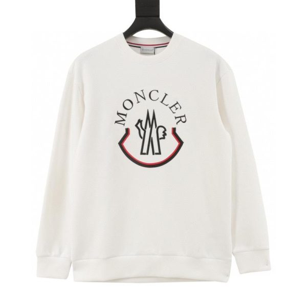 designer,replica,clothing,fake,1:1,lv,luxury,high quality Moncler Embroidered Logo Space Cotton Sweatshirt (10E6)