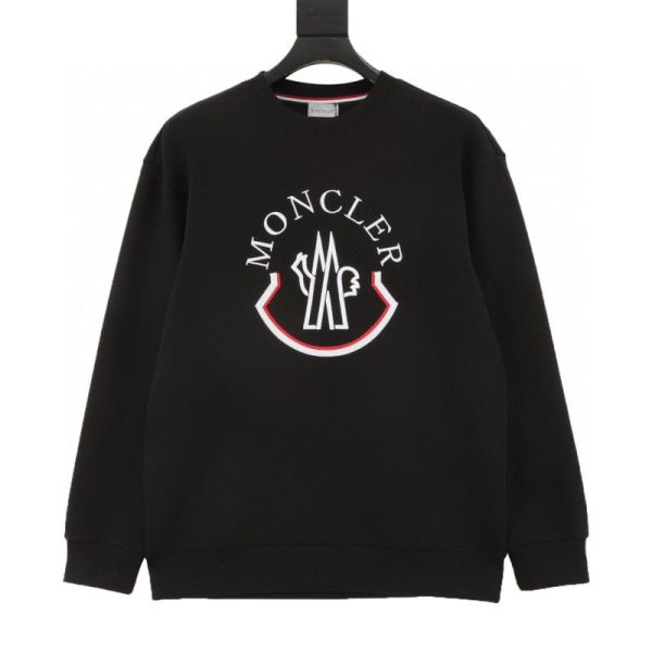 designer,replica,clothing,fake,1:1,lv,luxury,high quality Moncler Embroidered Logo Space Cotton Sweatshirt (A56C)