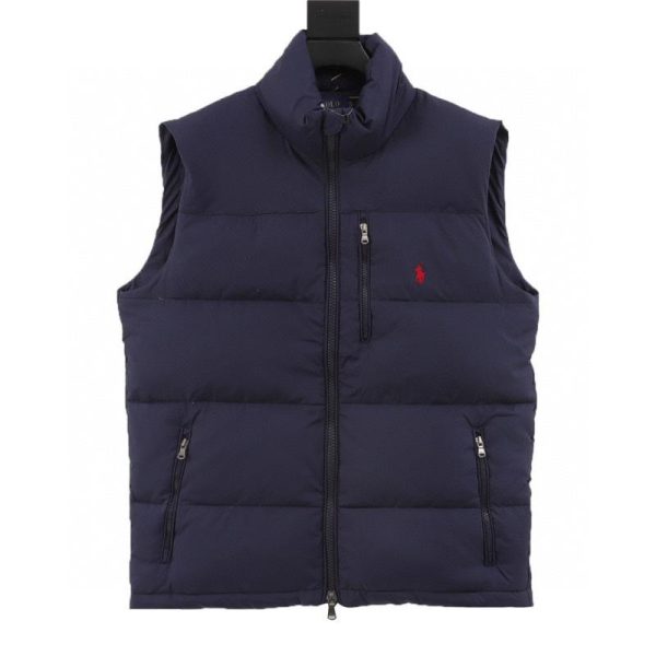 designer,replica,clothing,fake,1:1,lv,luxury,high quality Ralph Lauren R51 Pony Logo Embroidered Down Vest (C44B)