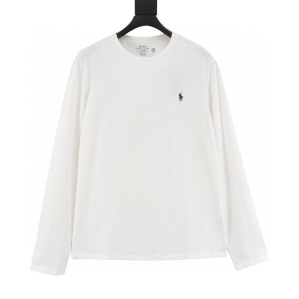 designer,replica,clothing,fake,1:1,lv,luxury,high quality Ralph Lauren Basic Embroidered Pony Long-Sleeve T-Shirt (6B24)