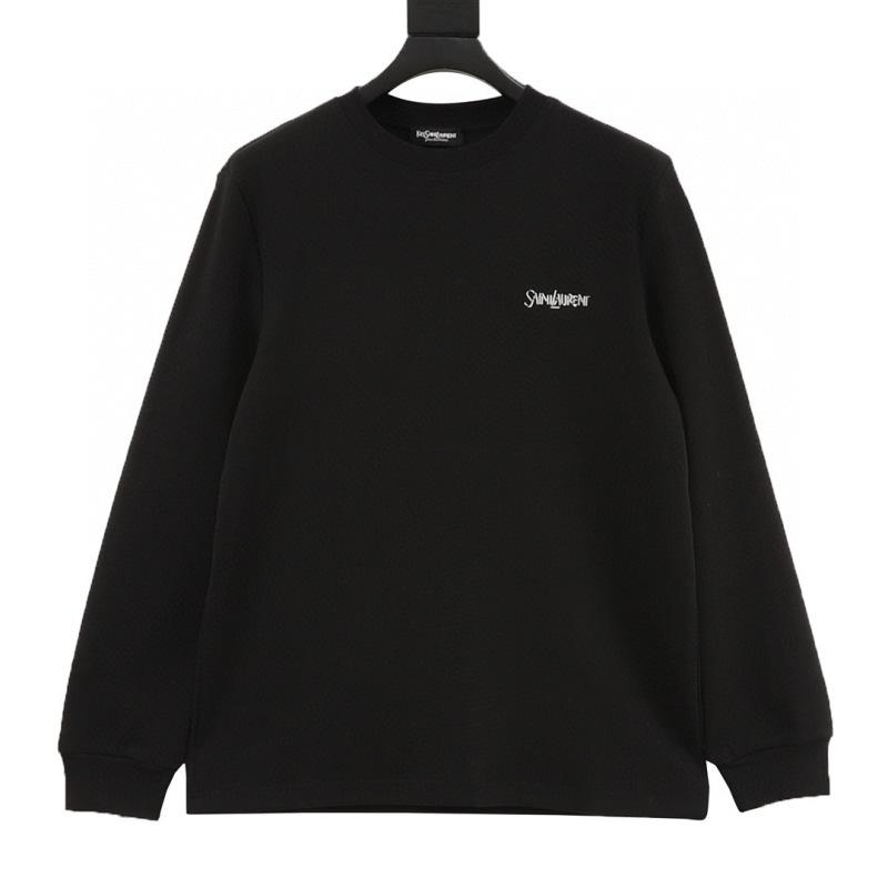 designer,replica,clothing,fake,1:1,lv,luxury,high quality SAINT LAURENT long-sleeved T-shirt with embroidered logo on the chest (34FE) designer,replica,clothing,fake,1:1,lv,luxury,high quality SAINT LAURENT long-sleeved T-shirt with embroidered logo on the chest (34FE)