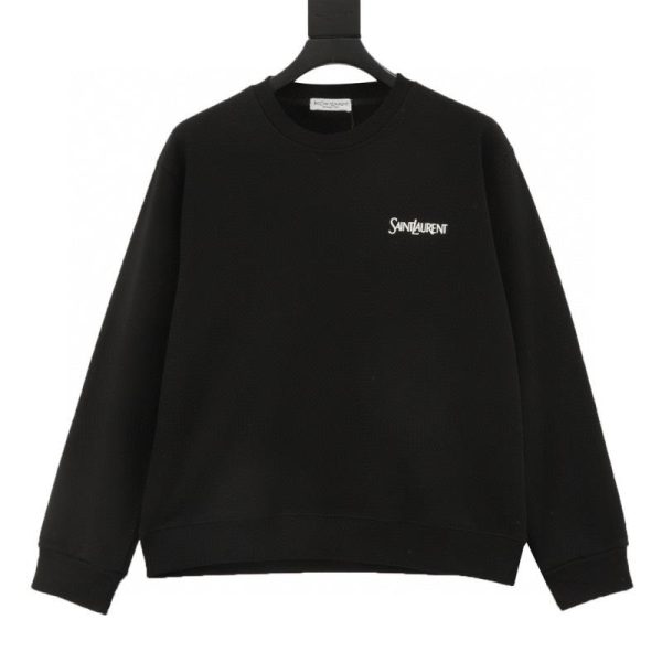 designer,replica,clothing,fake,1:1,lv,luxury,high quality Saint Laurent Paris Crew Neck Sweatshirt with Small Lettering (2EDB)