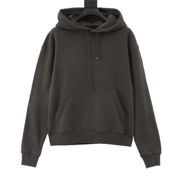 designer,replica,clothing,fake,1:1,lv,luxury,high quality Saint Laurent embroidered hooded sweatshirt (0586)