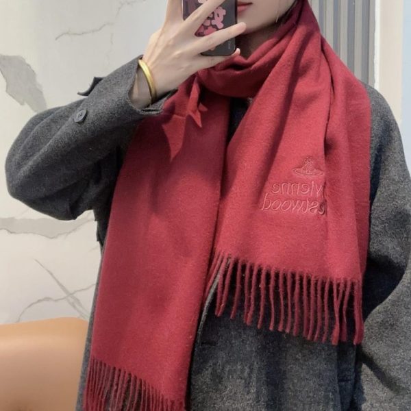 designer,replica,clothing,fake,1:1,lv,luxury,high quality Vivienne Westwood Premium Cashmere Scarf (3GL9A)