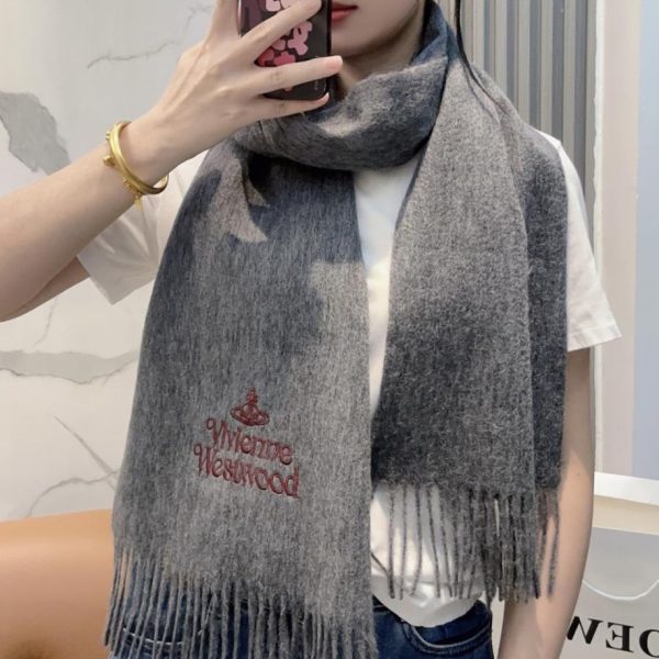 designer,replica,clothing,fake,1:1,lv,luxury,high quality Vivienne Westwood Premium Cashmere Scarf (7RNWR)